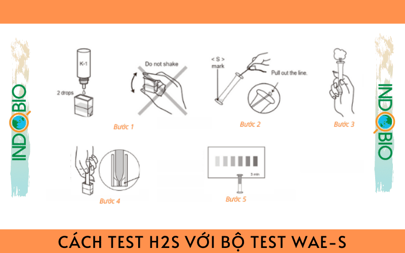 Bộ test nhanh sunfua (H2S) trong nước WAE-S, Optex Nhật, 0.1-5ppm, 40 test/hộp
